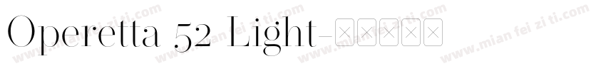 Operetta 52 Light字体转换